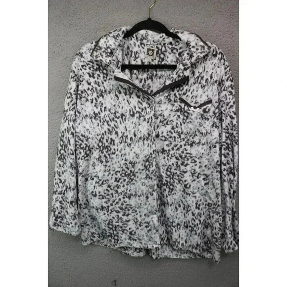 Ann Klein Mink Fleece Pajama Set-Size 2XL - Picture 2 of 12